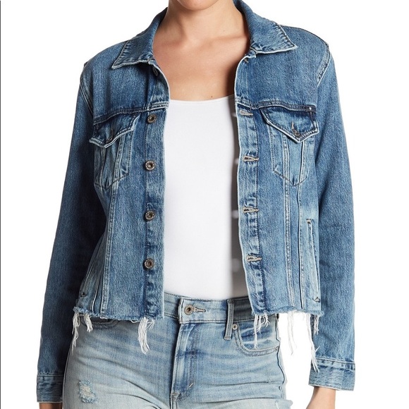 Lucky Brand Jackets & Blazers - Lucky Brand Cut Hem Denim Jacket